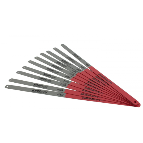 Pack 10 Folhas de Serra 24 Dentes Metal Kroftools 3740