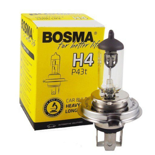 Lâmpada Bosma H4 12V 60/55W Long Life Heavy Duty 61BH4LLHD