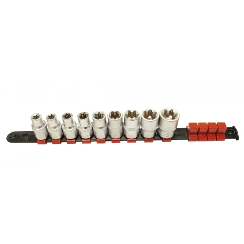Régua 9 Chaves Caixa 1/2" Torx Fêmea - Kroftools 1418