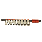 Régua 9 Chaves Caixa 1/2" Torx Fêmea - Kroftools 1418