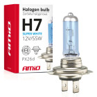 Lâmpada H7 12 V 55 W “Super White” UV Filter Amio 01157