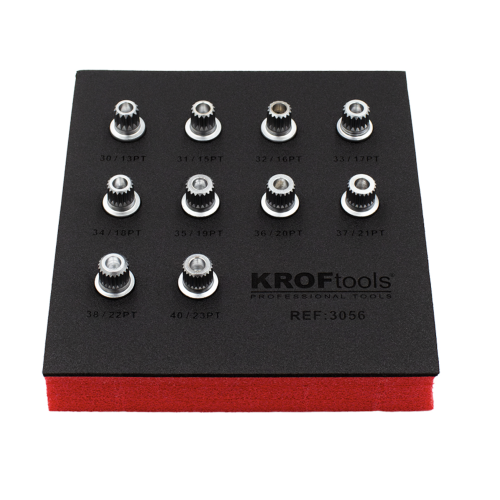 Jogo 10 bits XZN furados BMW – Kroftools 3056