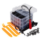 Kit de Clips para carro 650 peças + extrator - A04433