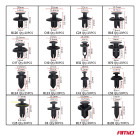 Kit de Clips para carro 650 peças + extrator - A04433