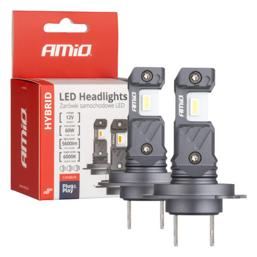 Kit Conversão Led Serie Hybrid H7 12V 60W Canbus Amio 04115