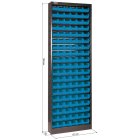 Armário Metálico com 114 Caixas de Arrumação – 1900×672×205 mm