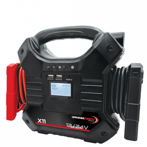 Booster de Arranque Lítio 12/24V Lemania X11 Profissional Booster de Arranque Lítio 12/24V Lemania X11 Profissional