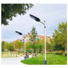 Candeeiro de rua solar LED de 15 W e 1600 lúmens com Sensor