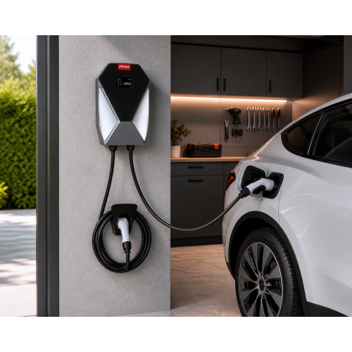 Wallbox de Carregamento Trifásico 11kW 16A - Cabo 5 Metros 