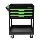 Carrinho com 3 Gavetas, 1 Bandeja e Grelhas Laterais – Equipamento de Oficina