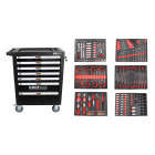 Kit Carro de Ferramentas 7 Gavetas Kroftools 8611 + 236 Ferramentas