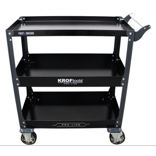 Carrinho com 3 prateleira 300 kg Kroftools 8696