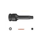 Jogo 8 chaves caixa ponta Torx impacto 1/2"