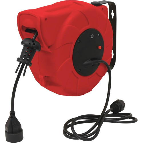 Enrolador Eléctrico Automático 11 m + 2 m HO5VV-F 3G1,5 mm² 230 V  Enrolador Eléctrico Automático 11 m + 2 m HO5VV-F 3G1,5 mm² 230 V