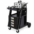 Kit Profissional de Soldadura de Plásticos com Estação de Ar Quente e Carro de Apoio Kit Profissional de Soldadura de Plásticos com Estação de Ar Quente e Carro de Apoio