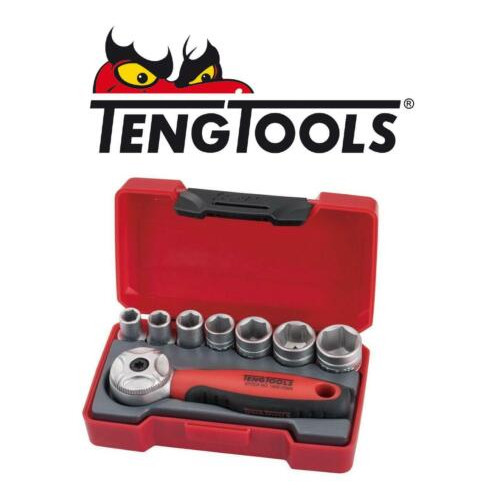 Jogo Micro Chaves de Caixa 1/4" 5 a 13 mm Teng Tools T1408