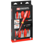 Jogo de 6 Chaves Fenda e Philips Isoladas 1000 Volts Facom ATPVE.J6PB