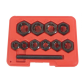 Jogo Extrator de Parafusos 11 Peças Kroftools  0515
