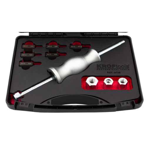 Kit Martelo Deslizante com Adaptadores M3 - M10 Kroftools 8739