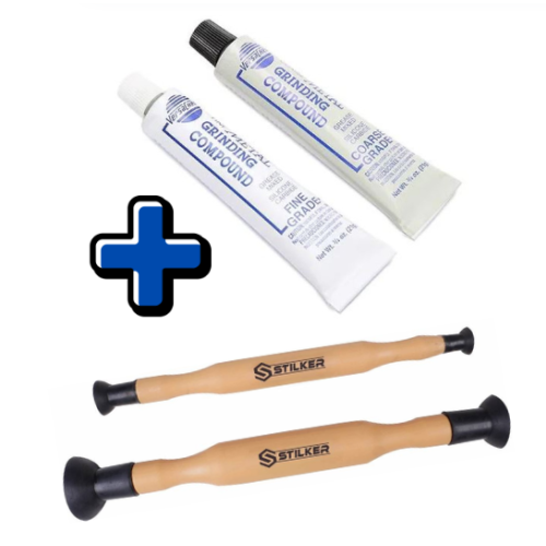 Conjunto de Roda Válvulas + Massa Esmeril  Conjunto de Roda Válvulas + Massa Esmeril