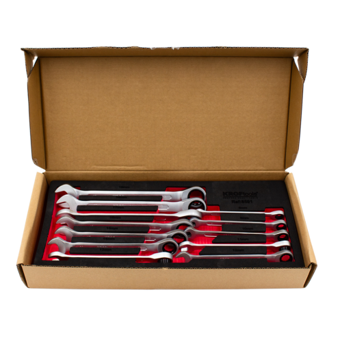 Módulo Chaves de Boca Luneta com Roquete – 12 Peças Kroftools 8591