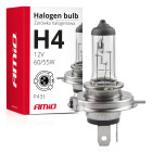 Lâmpada Auto H4 12V 60/65W UV Filtro Amio 01268