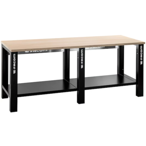 Bancada de trabalho tampo madeira 2 mt Facom WB.2000W