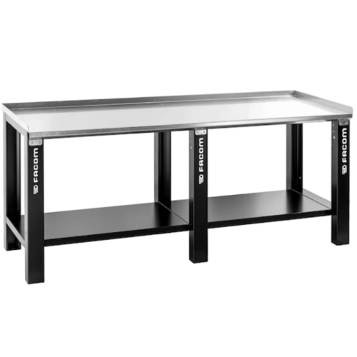 Bancada de trabalho tampo chapa galvanizada 2 mt Facom WB.2000GSA