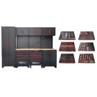 Kit Completo Oficina – Bancada + Armários + Ferramentas Kroftools 8887