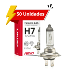 Pack 50 Lâmpadas H7 12V 55W PX 26d UV Filtro Amio 01156