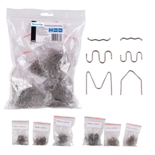Kit  Grampos para Pistola de Soldadura de Plástico 600 Unidades