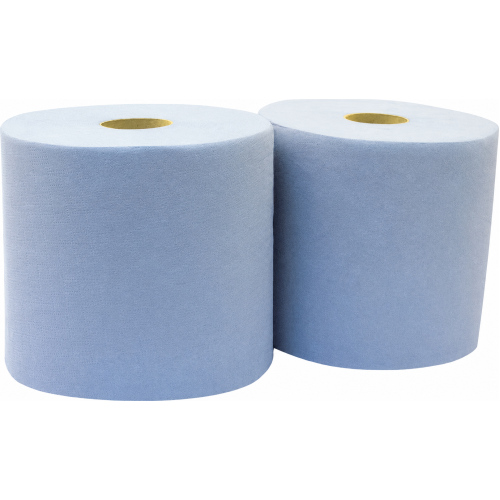 Pack Papel Industrial Azul 3 Folhas JUMBO 36.5 cm  2 bobines
