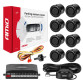 Kit 8 Sensores de Estacionamento para Automóvel (Ø18mm) - preto