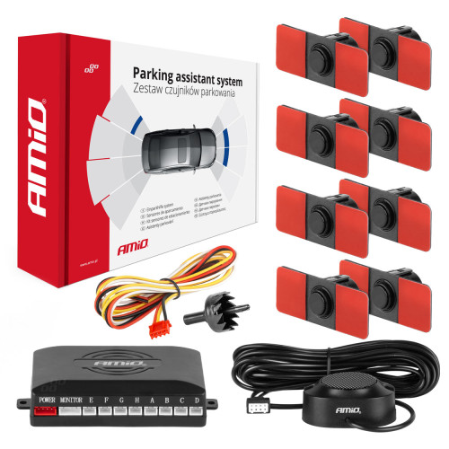 Kit de 8 Sensores de Estacionamento Ø 16.5 mm Amio 02254